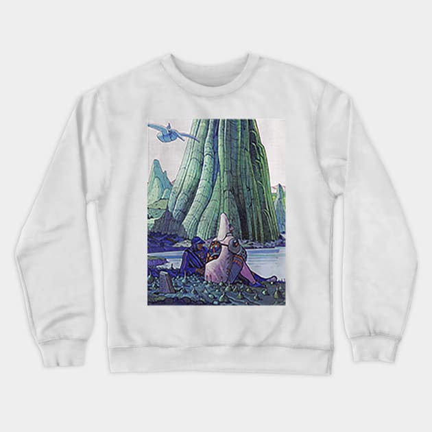 Jean Giraud - moebius - voyage d'hermes Crewneck Sweatshirt by QualityArtFirst